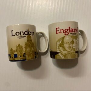 Starbucks Coffee Global Icons London and England Mug Set - FLAW